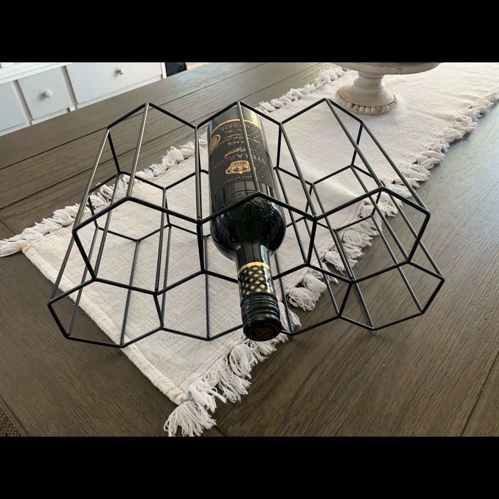 New Home House Decor Black Wine Rack Fall Winter